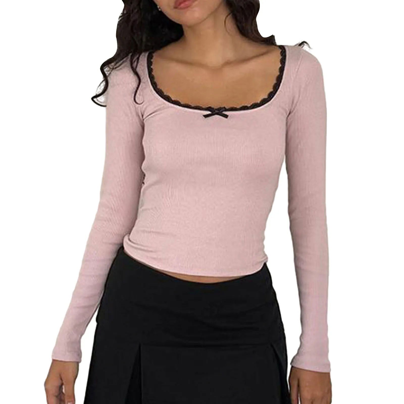 Daisy Lace Trim T-shirt - Montfash