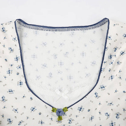 Ella Lace Trim T-Shirt - Montfash
