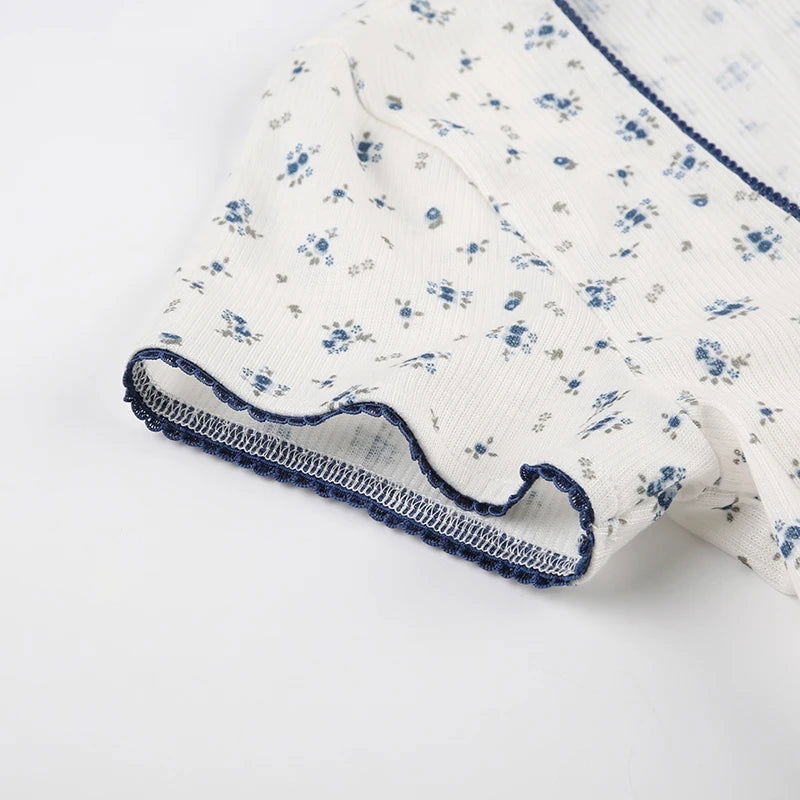 Ella Lace Trim T-Shirt - Montfash