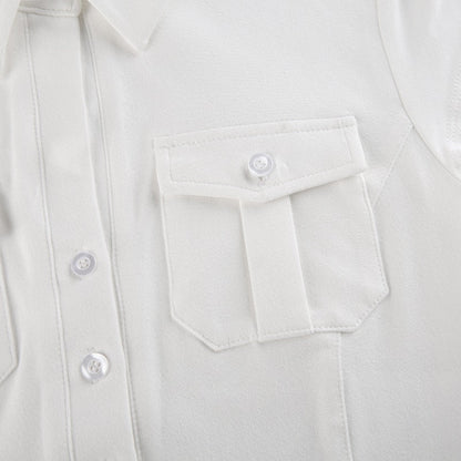Esther Basic Cute Button T-Shirt - Montfash