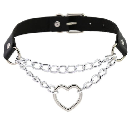 Heart Chain Choker - Montfash