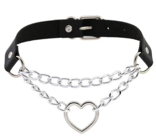 Heart Chain Choker - Montfash