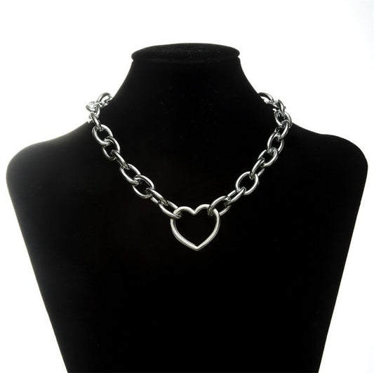 Heart Chain Necklace - Montfash