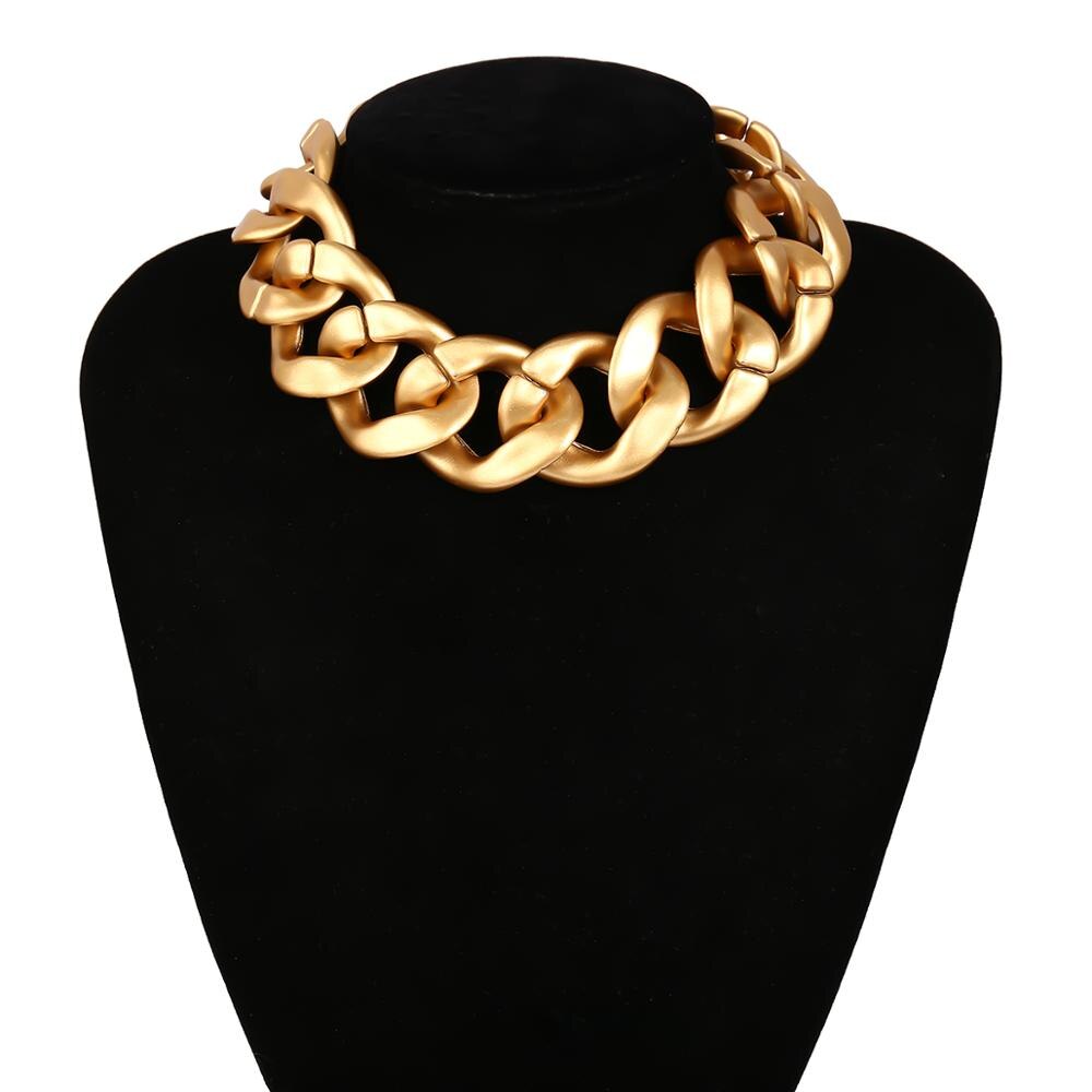 Heavy Metal Chain Choker Necklace - Montfash