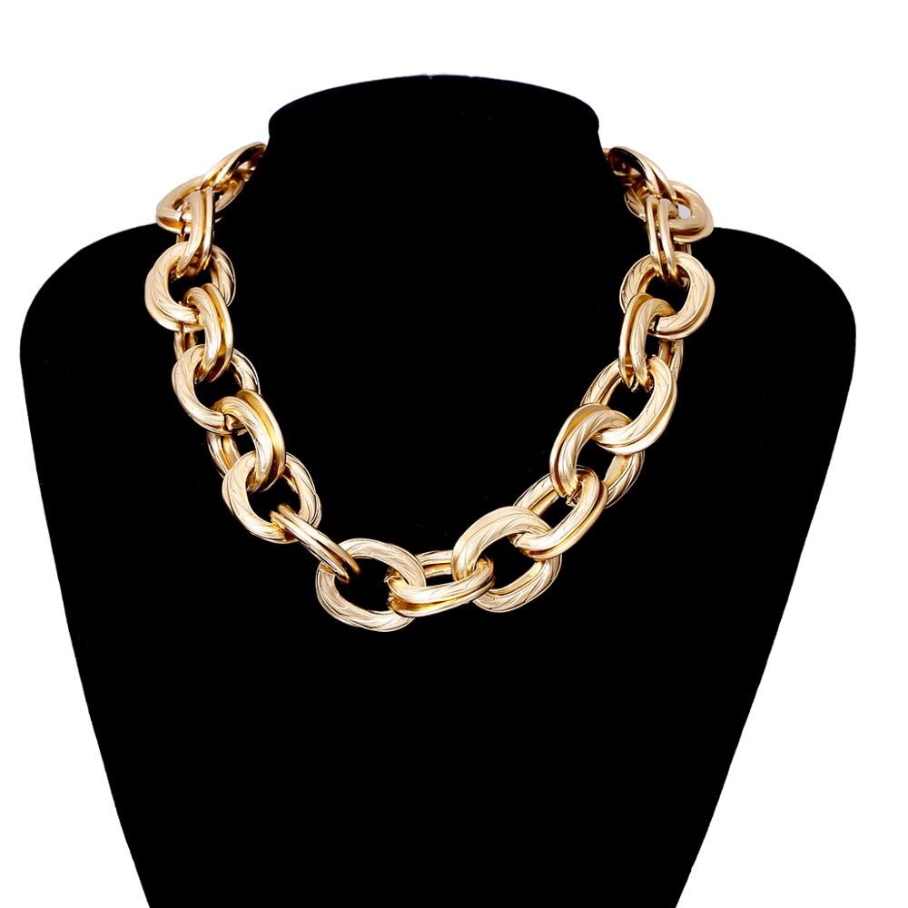 Heavy Metal Chain Choker Necklace - Montfash