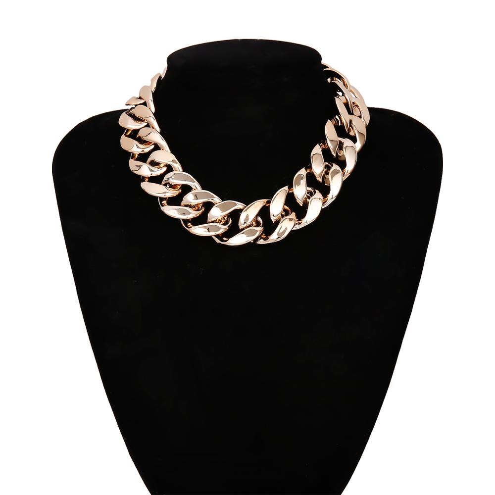 Heavy Metal Chain Choker Necklace - Montfash