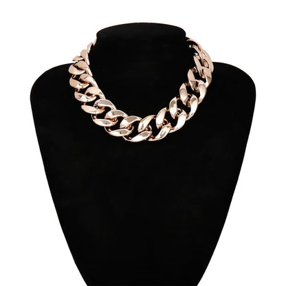 Heavy Metal Chain Choker Necklace - Montfash