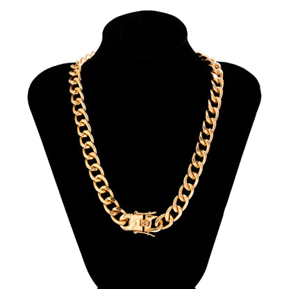 Heavy Metal Chain Choker Necklace - Montfash