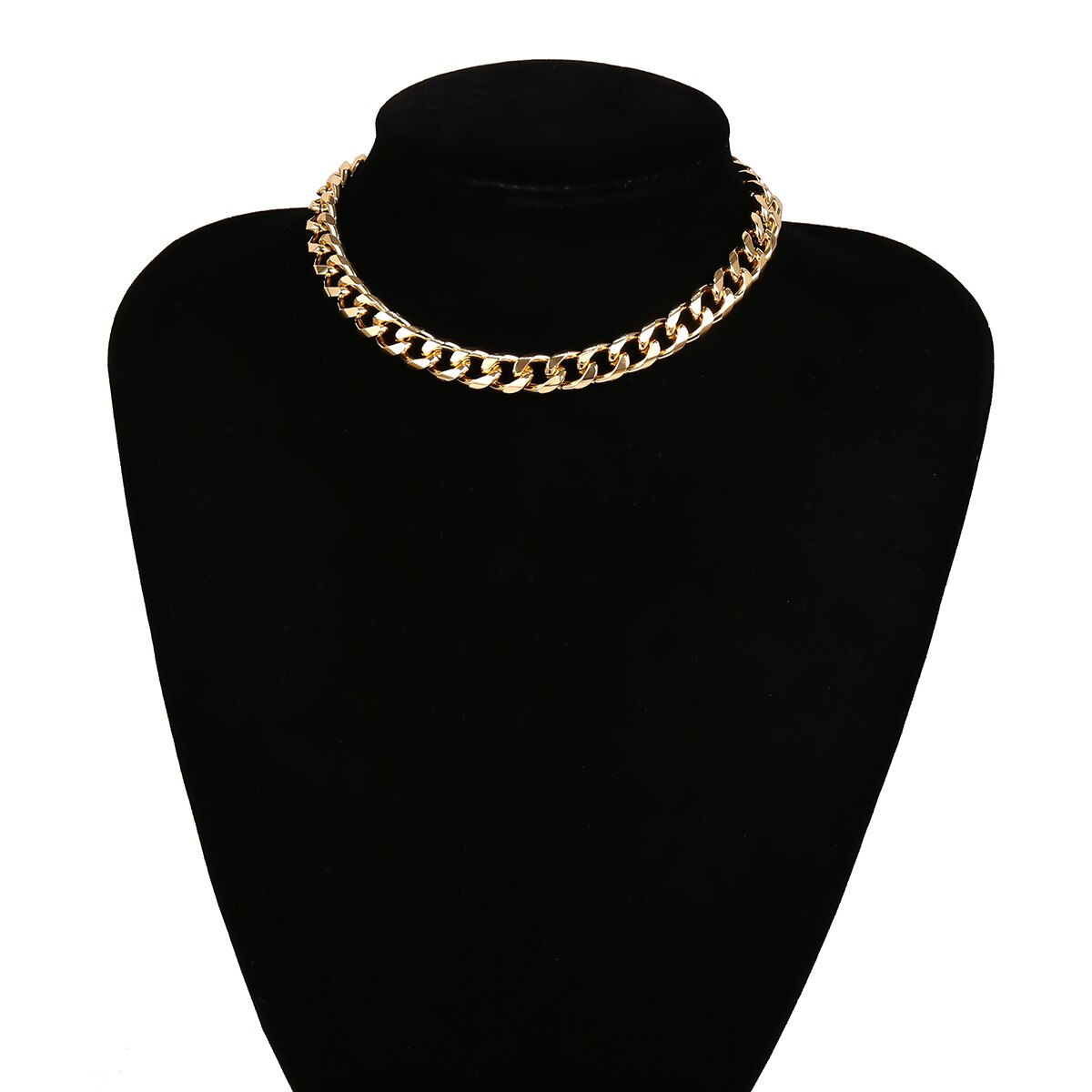 Heavy Metal Chain Choker Necklace - Montfash