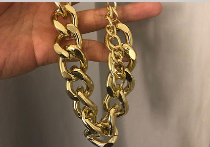 Heavy Metal Chain Choker Necklace - Montfash