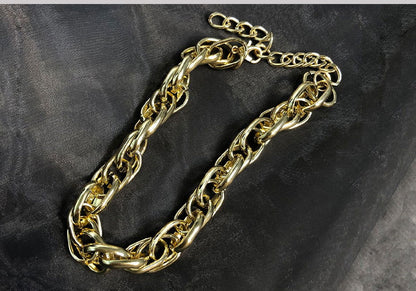 Heavy Metal Chain Choker Necklace - Montfash