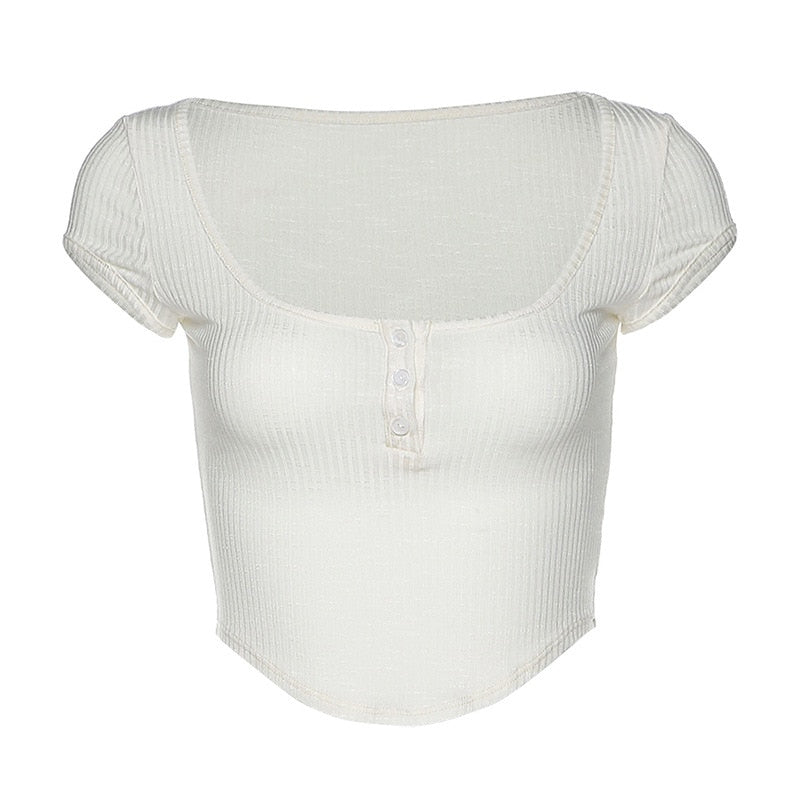 Kate Transparent Mesh Crop Top - Montfash