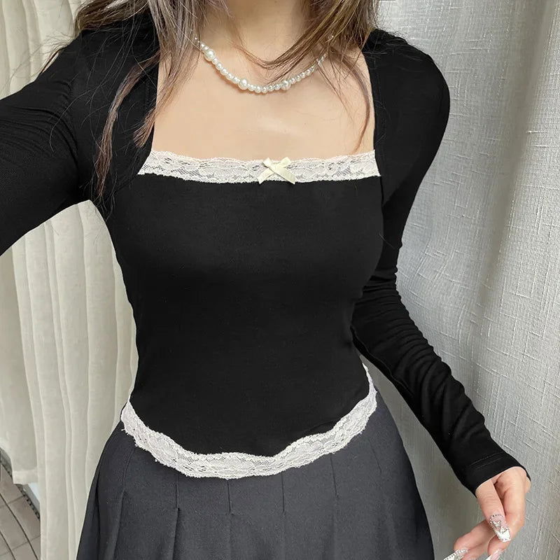 Lila Milkmaid Crop Top - Montfash