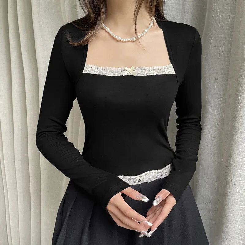 Lila Milkmaid Crop Top - Montfash