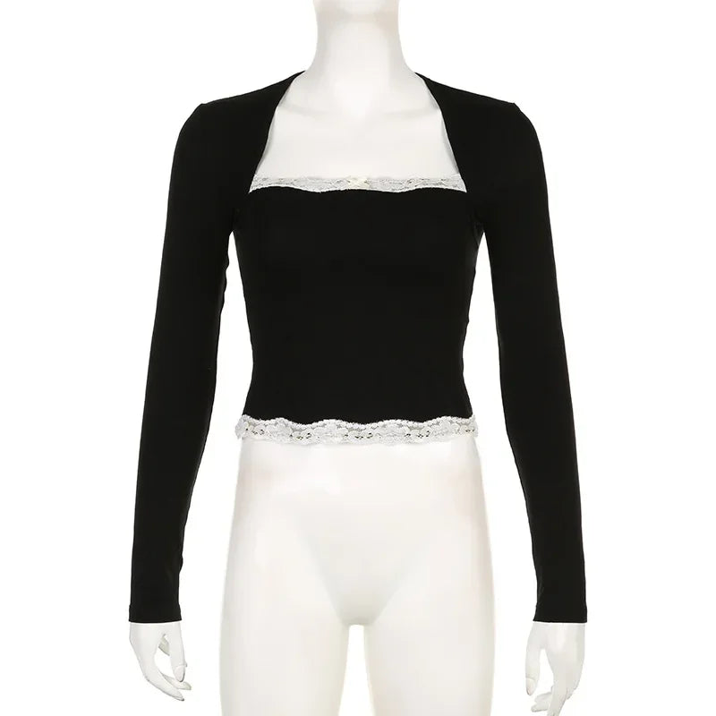 Lila Milkmaid Crop Top - Montfash
