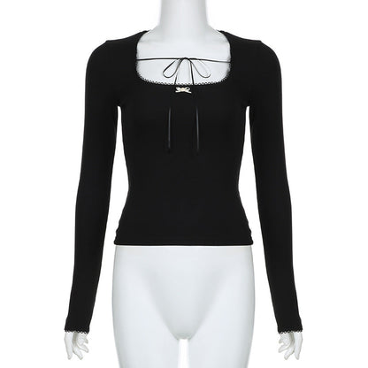 Lila Milkmaid Crop Top - Montfash