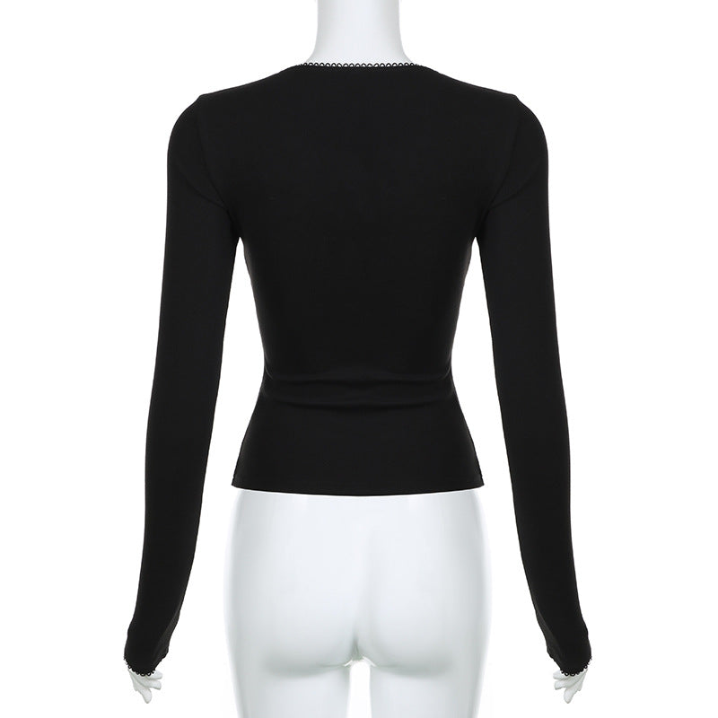 Lila Milkmaid Crop Top - Montfash
