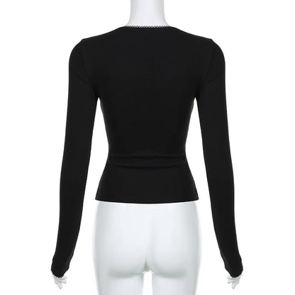 Lila Milkmaid Crop Top - Montfash
