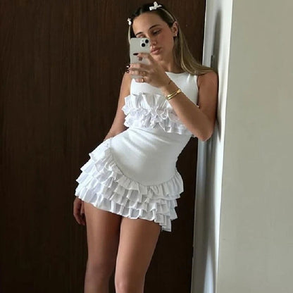 Lila Pleated Mini Dress - Montfash