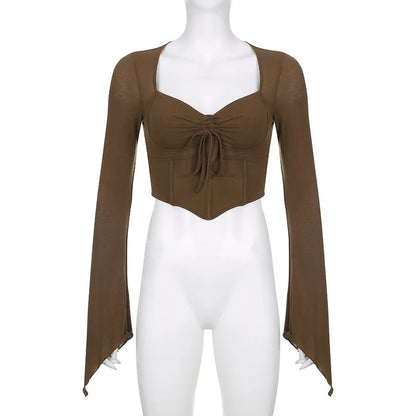 Lily Flare Sleeve Top - Montfash