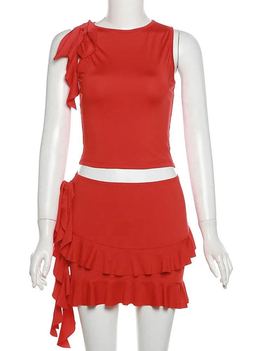 Lily Halter Two-Piece Set - Montfash