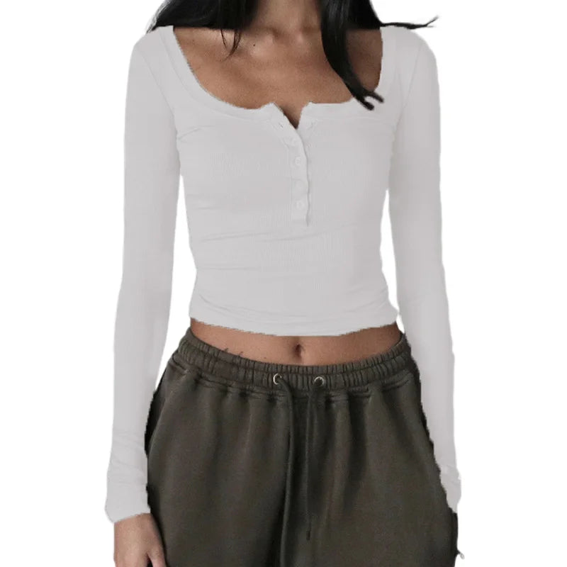 Lily Square Neck Crop Top - Montfash