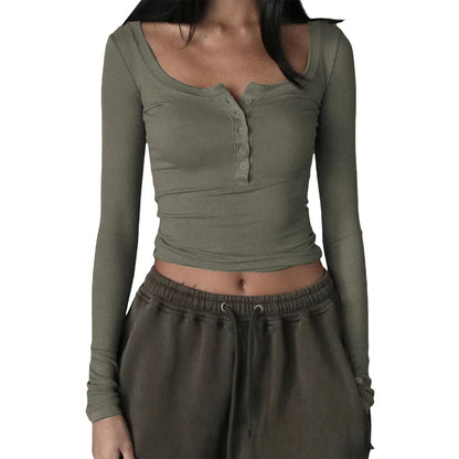 Lily Square Neck Crop Top - Montfash
