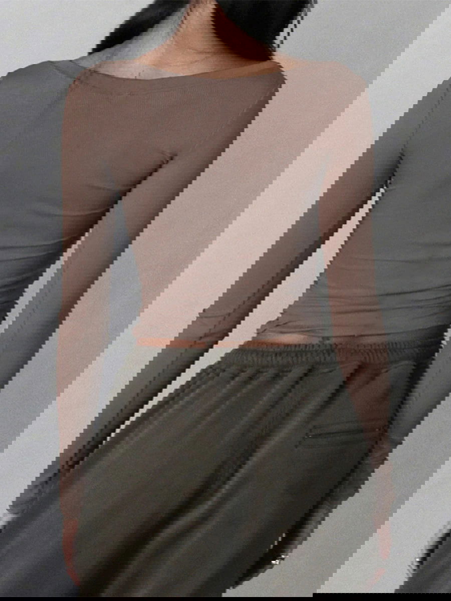Lily Square Neck Crop Top - Montfash