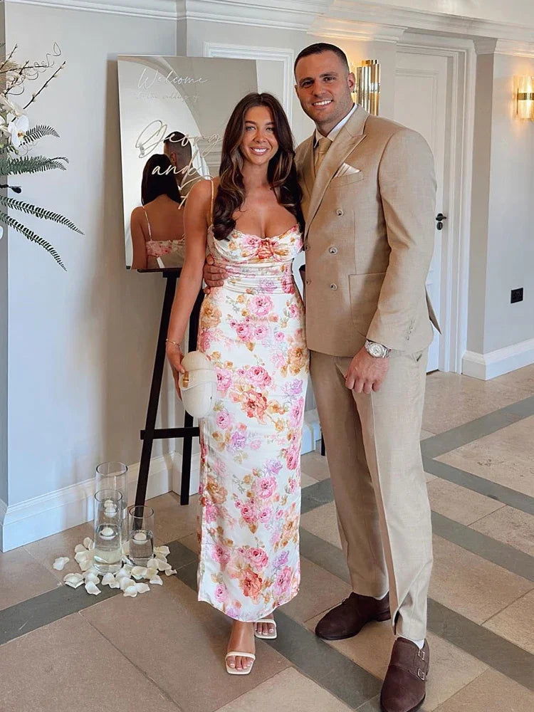 Luna Floral Maxi Dress - Montfash