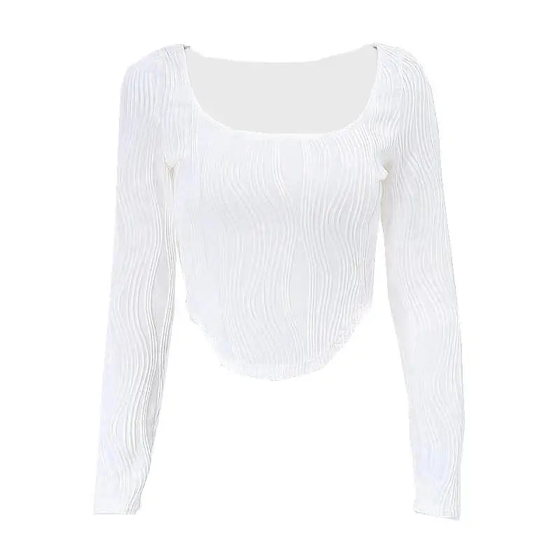 Maya Texture Crop Top - Montfash