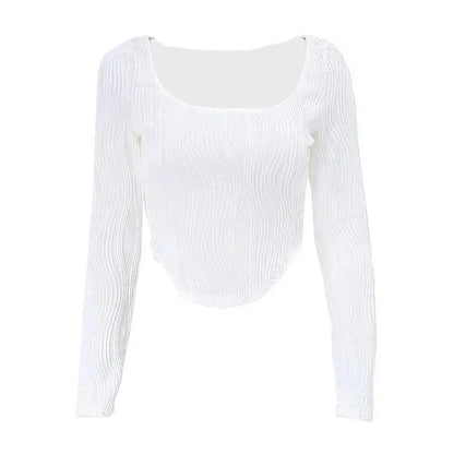 Maya Texture Crop Top - Montfash