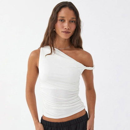 Nina Ruched Tank Top - Montfash