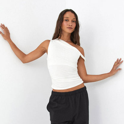 Nina Ruched Tank Top - Montfash
