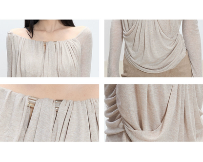 Sena Draped Gathered Top
