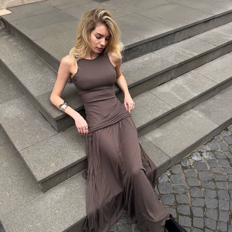 Aria Draped Maxi Dress