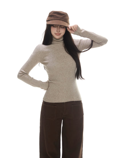 Lea Ribbed Turtleneck Sweater