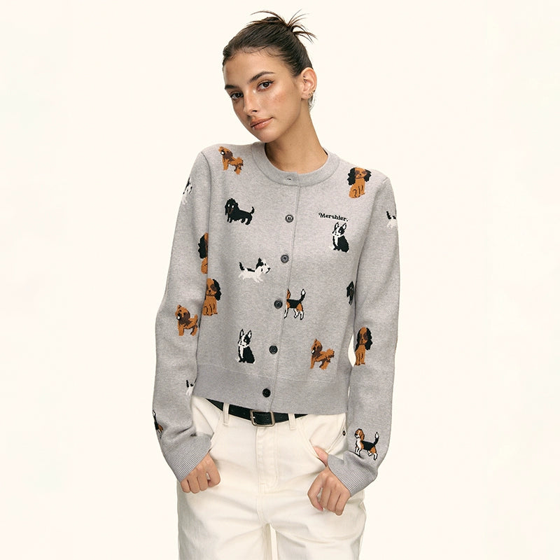 Marley Puppy Parade Knit Cardigan