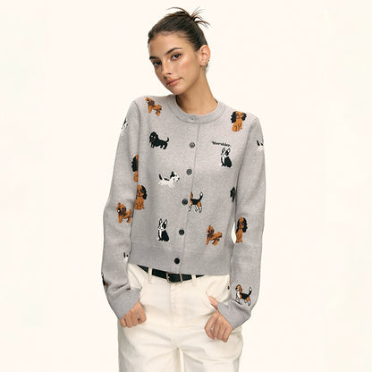 Marley Puppy Parade Knit Cardigan