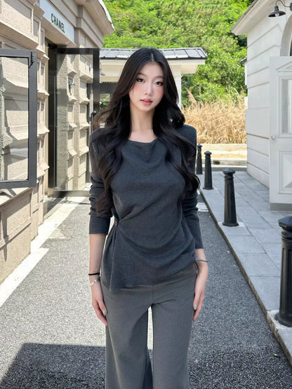 Evelyn High Stretch Wide-Leg Trousers