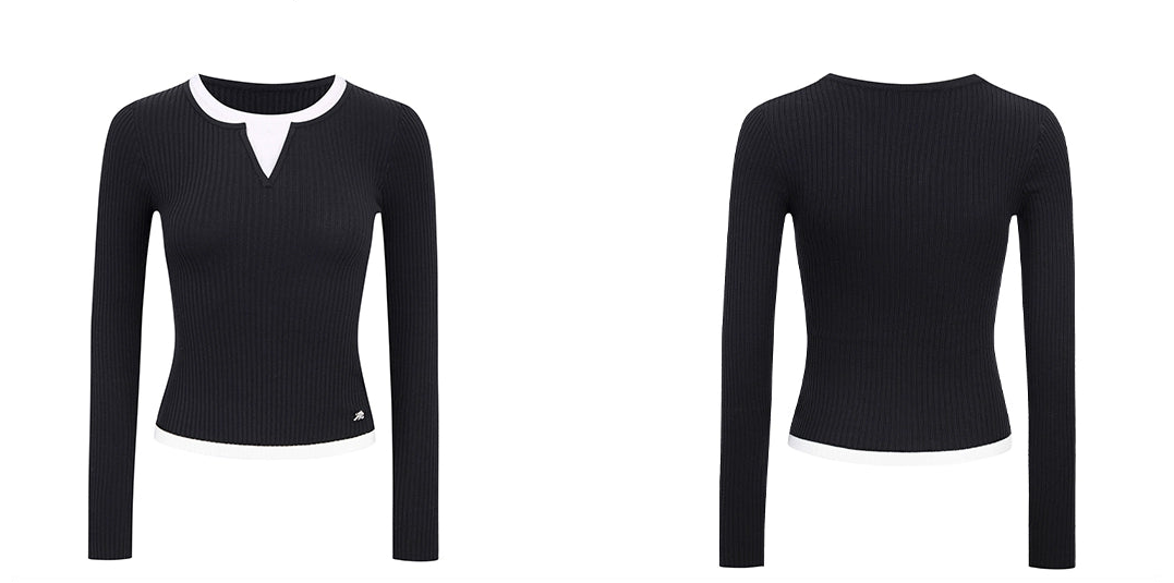 Azalea Double Long Sleeve Knit T-shirt