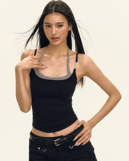 Amara Retro Halterneck Cami Top