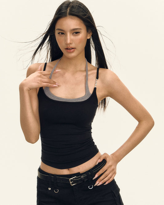 Amara Retro Halterneck Cami Top