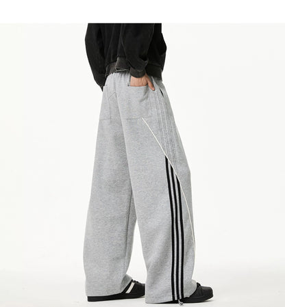 Velour Stripe Relaxed Sweatpants