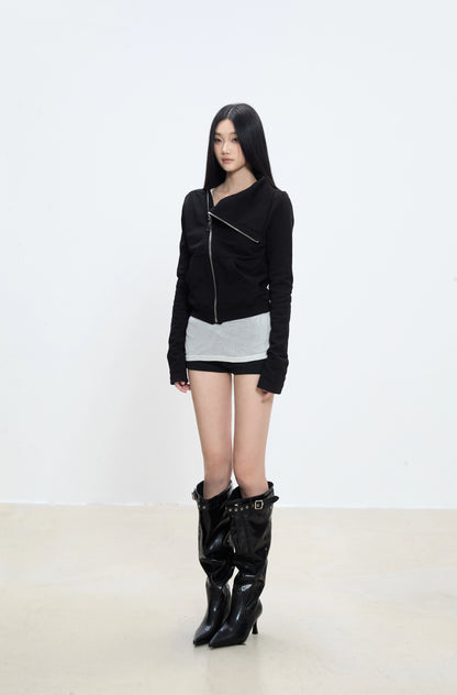 Thalia Asymmetrical Zip Top