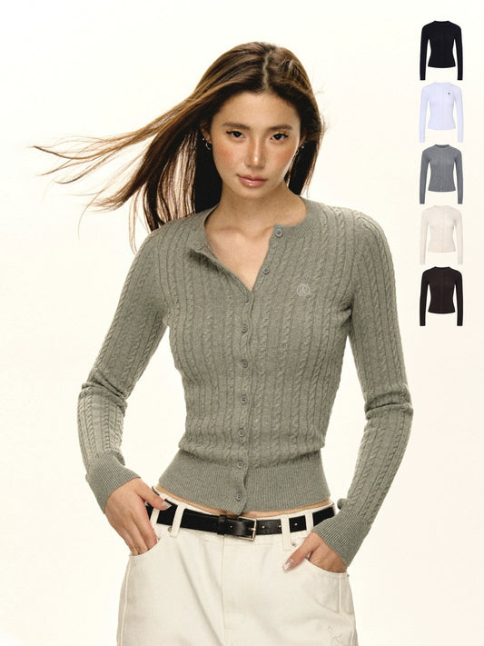 Eden Retro Knitted Cardigan Sweater