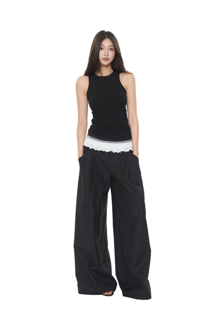 Lior Structured Wide-Leg Pants