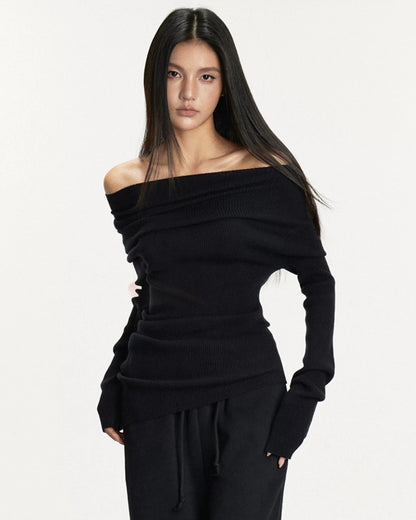 Anna Asymmetrical Knit Sweater