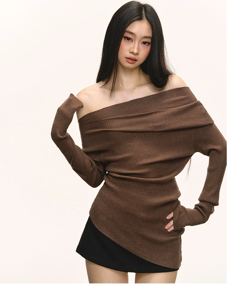 Anna Asymmetrical Knit Sweater