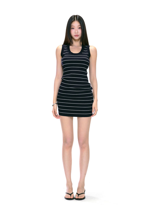 Hailey Striped Bodycon Dress