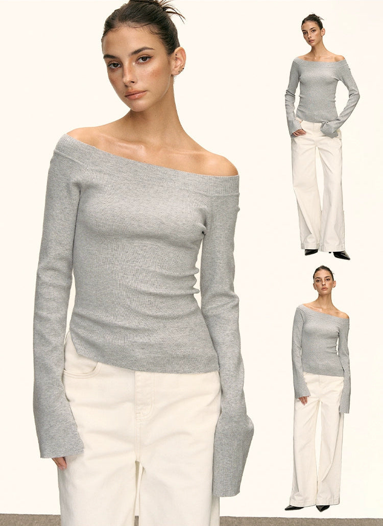 Luna Off Shoulder Ribbed Top